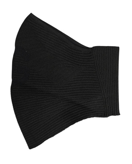 Dolce & Gabbana Black Nylon Knitted Ski Mask Balaclava