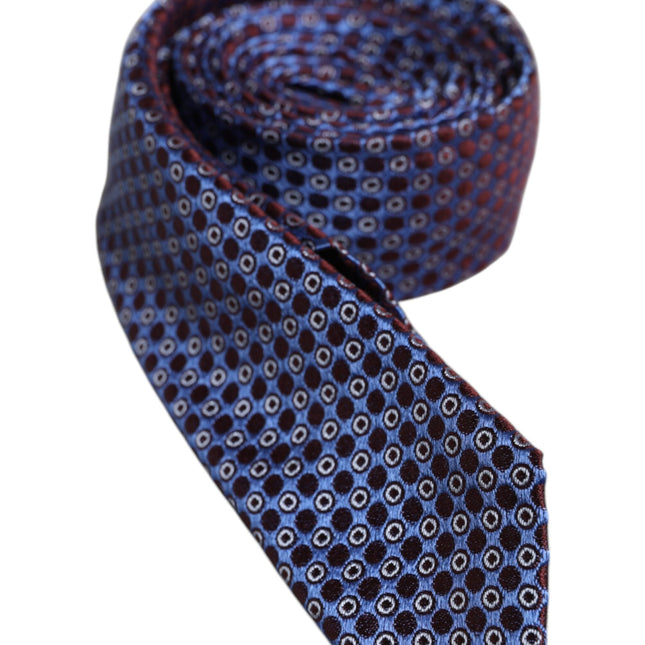 Dolce & Gabbana Multicolor Circles Silk Adjustable Necktie Tie