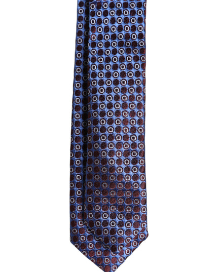 Dolce & Gabbana Multicolor Circles Silk Adjustable Necktie Tie