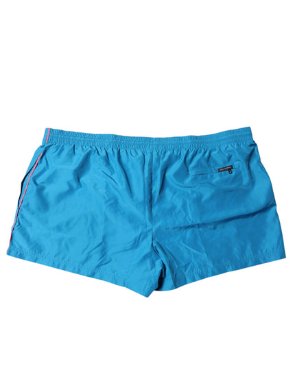 Dolce & Gabbana Turquoise Logo Beachwear Shorts 2Pc Swimwear