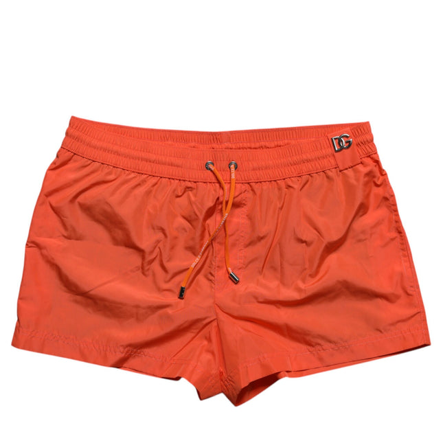 Dolce & Gabbana Orange Polyester Beachwear Shorts 2Pc Swimwear