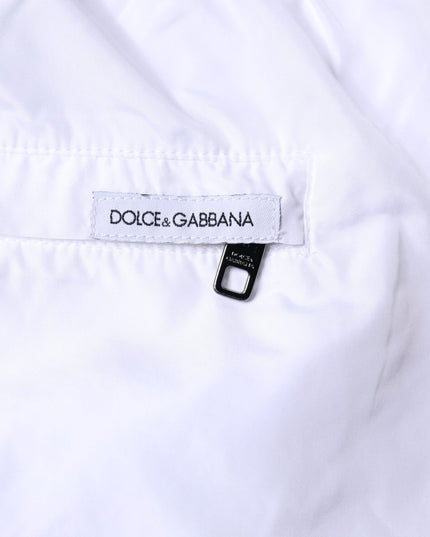 Dolce & Gabbana White Stripes Beachwear Shorts 2 Pc Swimwear