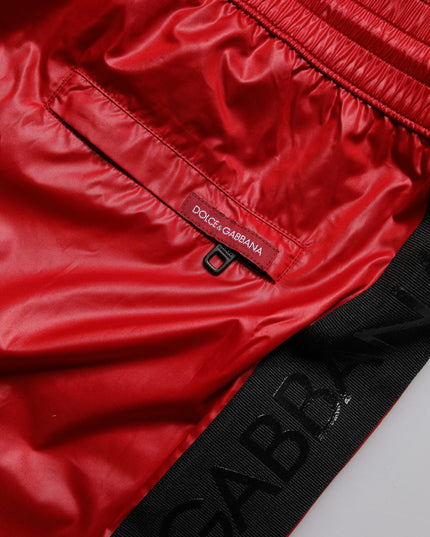 Dolce & Gabbana Red Polyester Beachwear Shorts 2Pc Swimwear