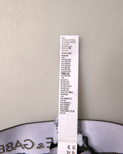 Dolce & Gabbana Gray Cotton Men Mid Slip Brief Underwear