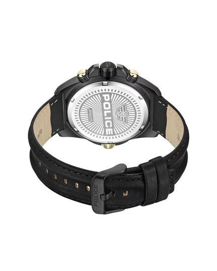 Police Black Artificial Leather Sport Watch