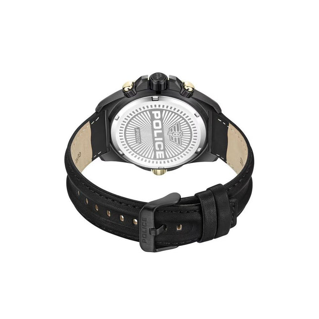 Police Black Artificial Leather Watch