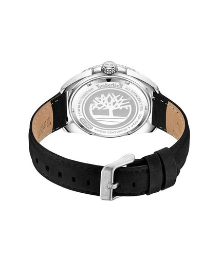 Timberland Black Leather Dress Watch
