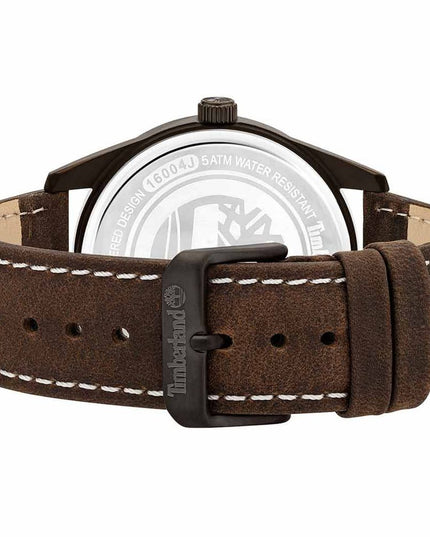Timberland Brown Leather Dress Watch