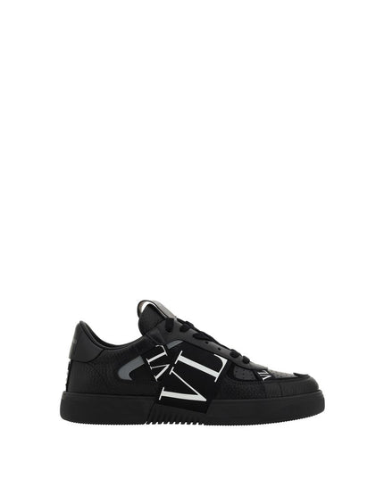 Valentino Garavani Black Leather VL7N Sneakers