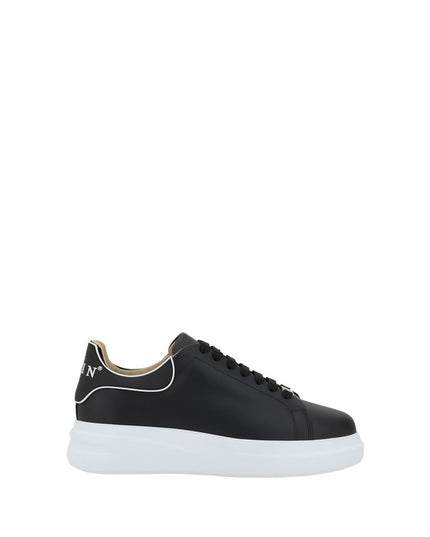 Philipp Plein Black Rubber Low Top Sneakers