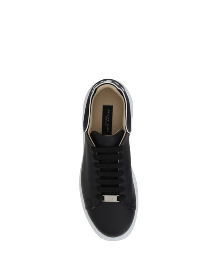 Philipp Plein Black Rubber Low Top Sneakers