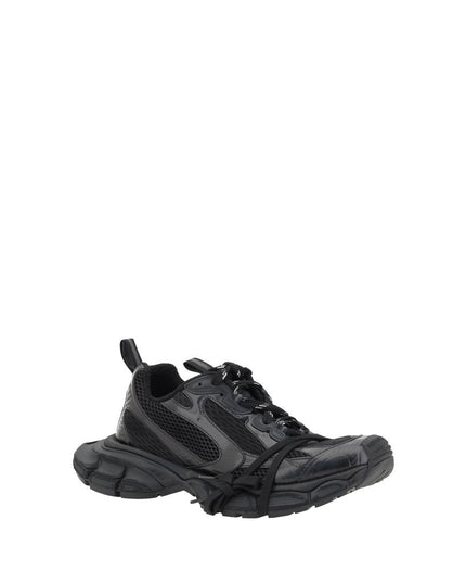 Balenciaga Black Rubber Athletic Sneakers