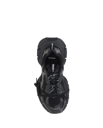 Balenciaga Black Rubber Athletic Sneakers
