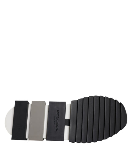 Dolce & Gabbana Black White Slip On Sorrento Sneakers Shoes