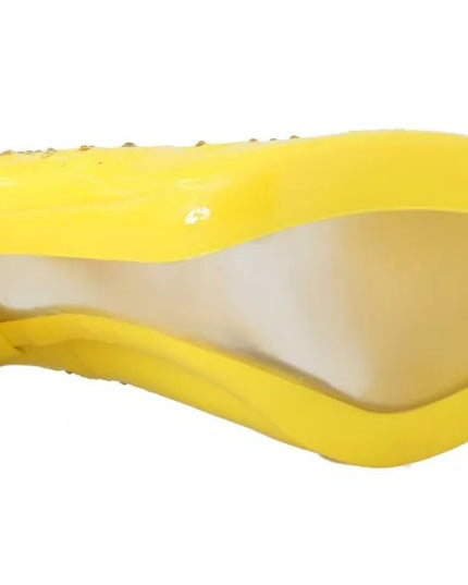 Dolce & Gabbana Yellow Crystal Heels CINDERELLA Shoes