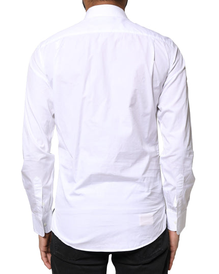 Dolce & Gabbana White Cotton Long Sleeves Formal Dress Shirt