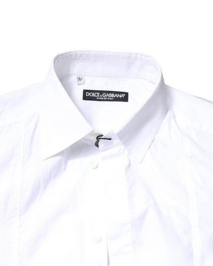 Dolce & Gabbana White Cotton Long Sleeves Formal Dress Shirt