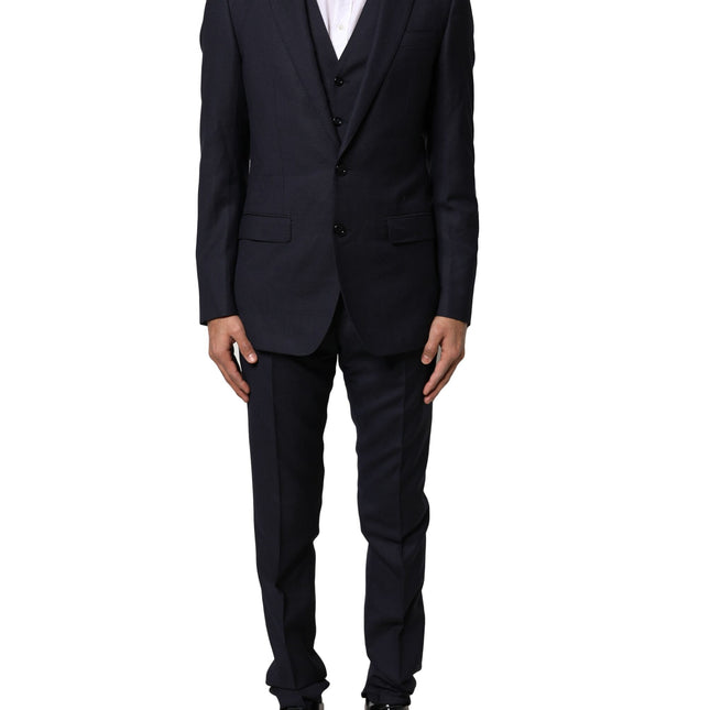 Dolce & Gabbana Black Fantasy MARTINI 3 Piece Formal Suit