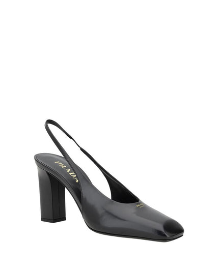 Prada Black Calf Leather Pumps