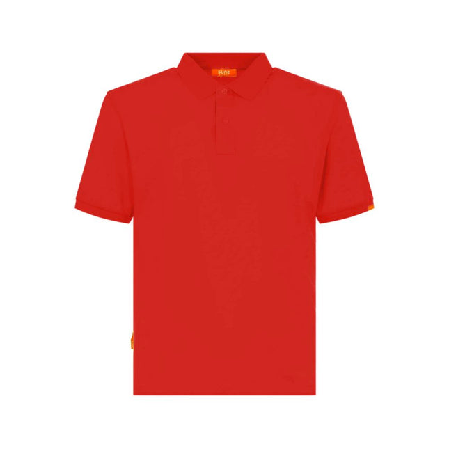 Suns Red Cotton Polo Shirt