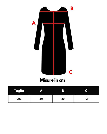 Bottega Veneta Black Wool Long Dress