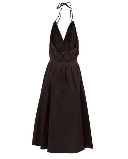 Bottega Veneta Brown Cotton Long Dress
