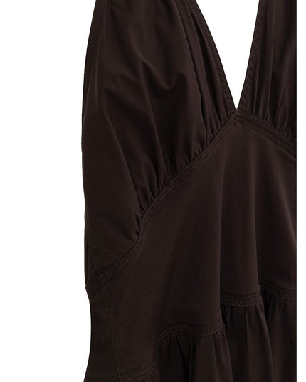 Bottega Veneta Brown Cotton Long Dress
