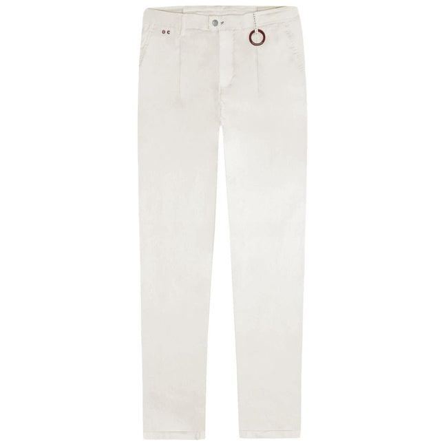Tramarossa White Cotton Men Jeans