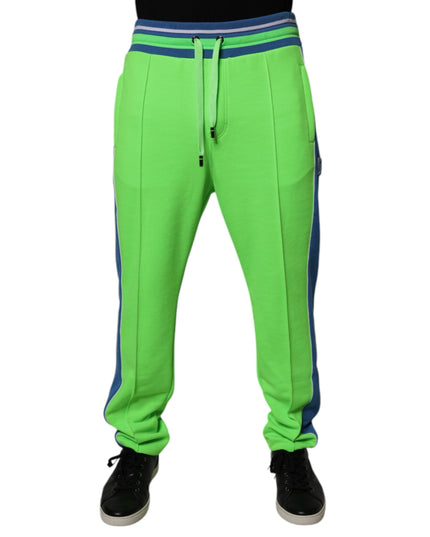 Dolce & Gabbana Green Blue Jogger Sweatpants Pants
