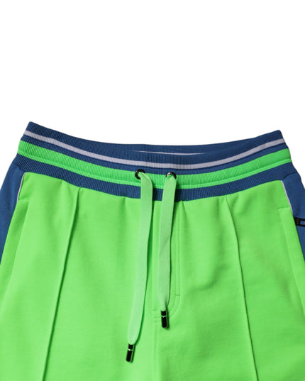 Dolce & Gabbana Green Blue Jogger Sweatpants Pants