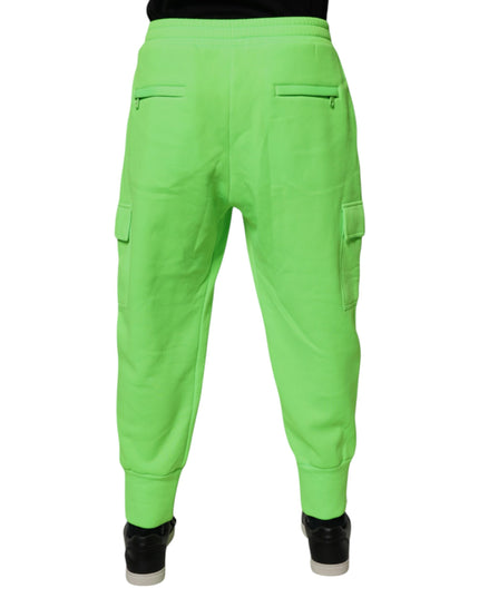 Dolce & Gabbana Neon Green Cargo Jogger Men Sweatpants Pants
