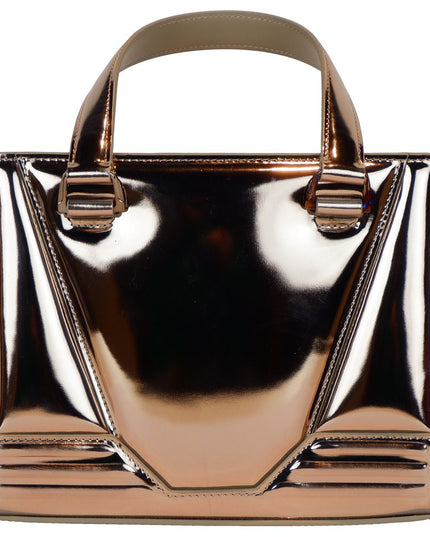 Ferrari Gray Leather Handbag