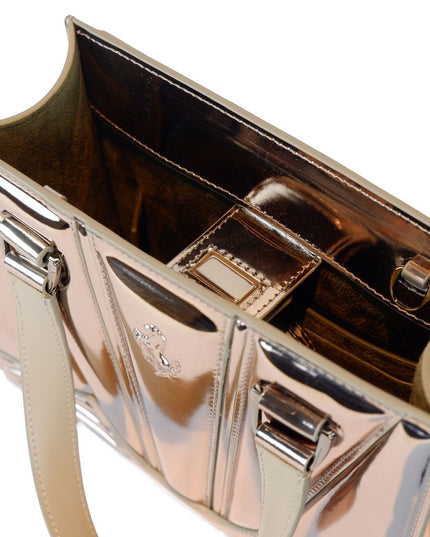 Ferrari Gray Leather Handbag