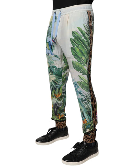 Dolce & Gabbana Multicolor Tropical Jogger Sweatpants Pants