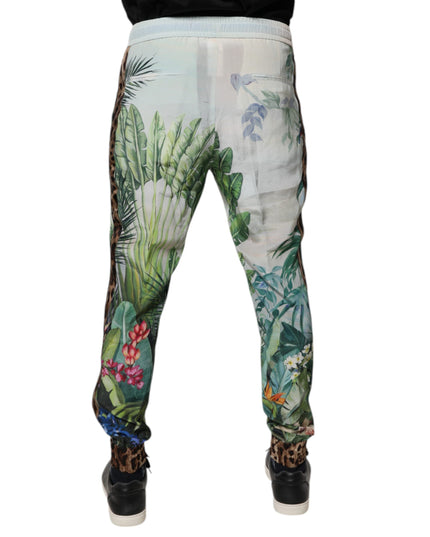 Dolce & Gabbana Multicolor Tropical Jogger Sweatpants Pants