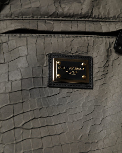 Dolce & Gabbana Brown Lambskin Leather Men Sweatpants Pants