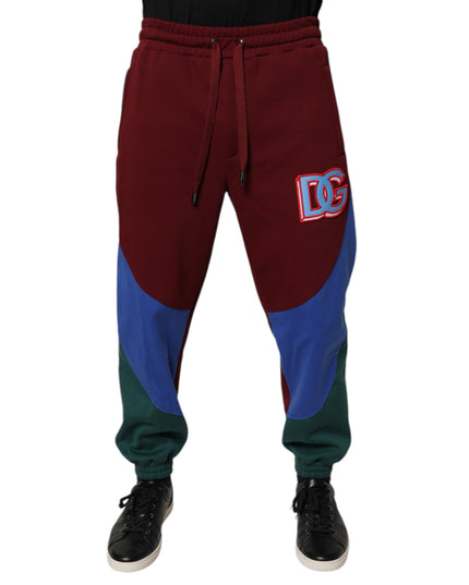 Dolce & Gabbana Multicolor Cotton Men Jogger Sweatpants Pants