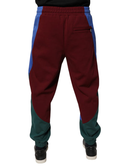 Dolce & Gabbana Multicolor Cotton Men Jogger Sweatpants Pants