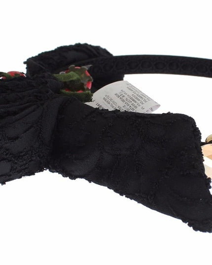 Dolce & Gabbana Diadem Headband Tiara Berry Fruit Crystal Bow Hair