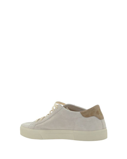Brunello Cucinelli Cream White Leather Sneakers