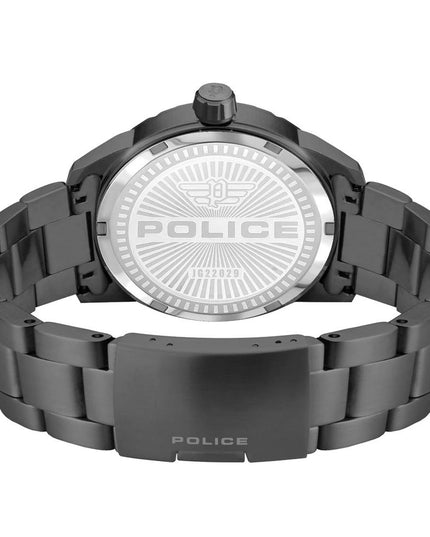 Police Black Stainless Steel Dress Watch