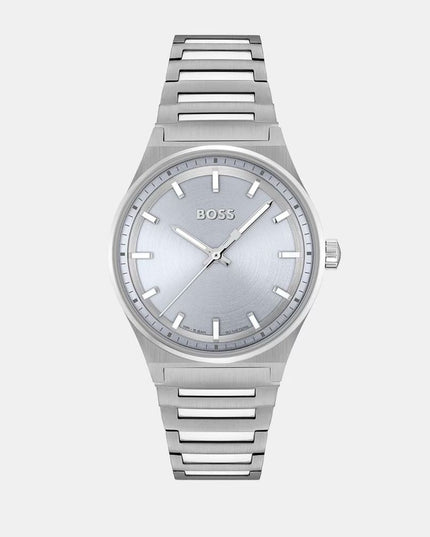 Hugo Boss Silver Stainless Steel Dress Watch