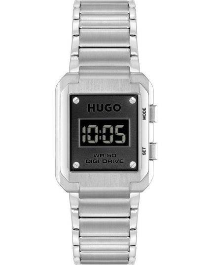 Hugo Boss Silver Stainless Steel Digital Watch