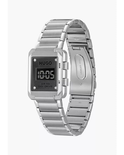 Hugo Boss Silver Stainless Steel Digital Watch