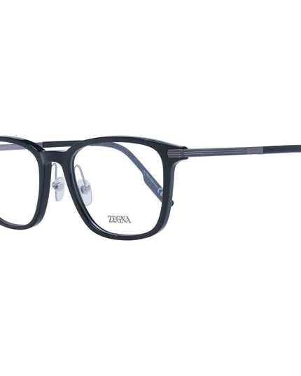 Ermenegildo Zegna Black Plastic & Titanium Glasses (Frames)