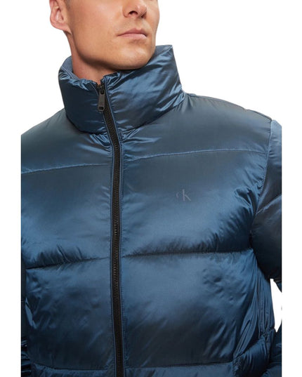 Calvin Klein Jeans Blue Recycled Polyamide Coat