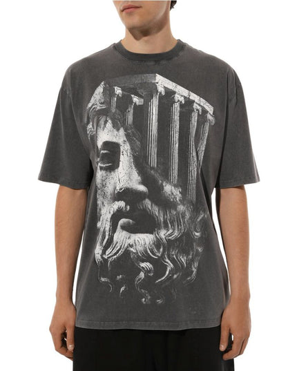 Diego Venturino Gray Cotton T-Shirt