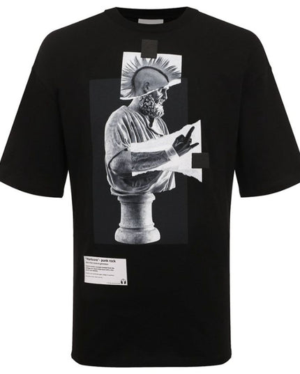 Diego Venturino Black Cotton T-Shirt