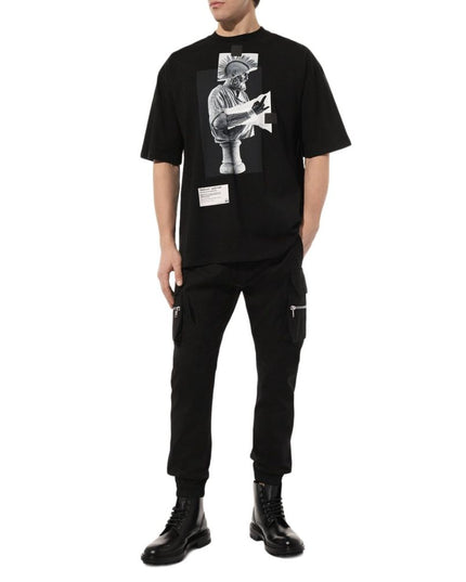 Diego Venturino Black Cotton T-Shirt