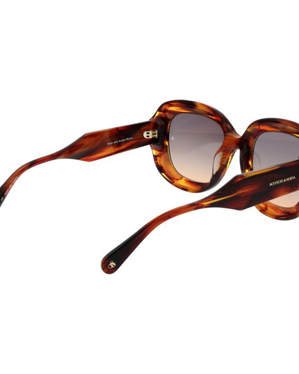 Scotch & Soda Brown Acetate Sunglasses